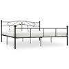 vidaXL sengestel 200x200 cm metal sort