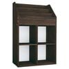 vidaXL magasinreol til b&oslash;rn 71x30x114 cm konstrueret tr&aelig; r&oslash;get eg
