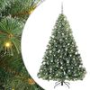 vidaXL Kunstigt juletr&aelig; med 300 LED'er Gr&oslash;n 210 cm PE og PVC