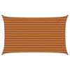 vidaXL Solskygge sejl Orange og Brun 5 x 3 m 100% polyester Oxford