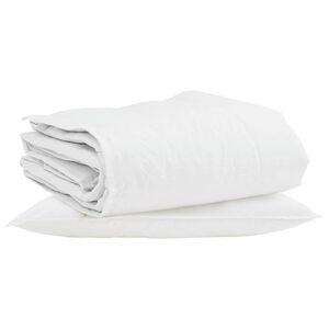 vidaXL Vinter dyne med pude 2 stk. Hvid Dunfjer
