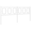 vidaXL udskiftningsgavl 180 cm metal hvid
