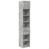 vidaXL skab 40x42,5x225 cm smalt konstrueret tr&aelig; betongr&aring;