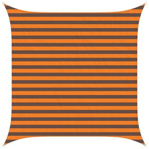 vidaXL Solskygge sejl Orange og Brun 2,5 x 2,5 m 100% polyester Oxford