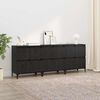 vidaXL Sideboards 3 pcs Sort eg 60 x 35 x 70 cm Konstrueret tr&aelig;