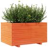 vidaXL plantekasse 90x60x49,5 cm massivt fyrretr&aelig; gyldenbrun