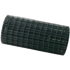 vidaXL Euro Hejn Grøn 0.4 x 10 m PVC-belagt jern
