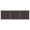 vidaXL 3-panels rumdeler 525x180 cm stof brun