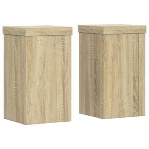 vidaXL plantestativer 2 stk. 10x10x18 cm konstrueret tr&aelig; sonoma-eg