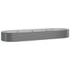 vidaXL plantekasse 322x100x36 cm galvaniseret st&aring;l gr&aring;