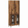 vidaXL Highboard Gammelt tr&aelig; 69,5 x 34 x 180 cm Konstrueret tr&aelig;