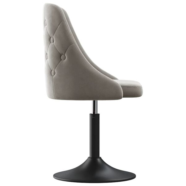 vidaXL barstol fl&oslash;jl lysegr&aring;