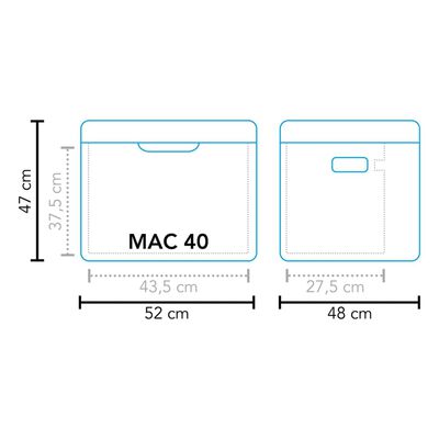 Mestic køleboks absorption MAC-40 42 l sort