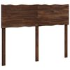 vidaXL Sengegavl med naturkant ROSTOCK M&oslash;rk Brun 160 cm