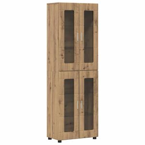 vidaXL Highboard med hylde FLORIN Artisan Egetr&aelig; 60 x 35 x 182 cm
