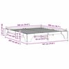 vidaXL Sengestel Hvid 180 x 200 cm Massiv fyrretræ