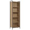 vidaXL Bogskab 55,5 x 33 x 174 cm Konstrueret tr&aelig; Artisan-eg