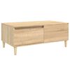 vidaXL sofabord 90x50x36,5 cm konstrueret tr&aelig; sonoma-eg