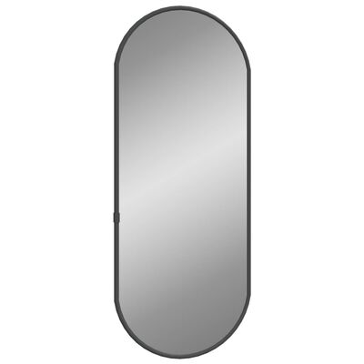 vidaXL vægspejl 50x20 cm oval sort