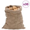 vidaXL jutes&aelig;kke 30 stk. 60x105 cm 100 % jute 220 g/m2