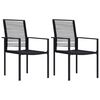 vidaXL havestole 2 stk. PVC-rattan sort