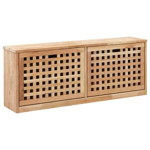 vidaXL skob&aelig;nk 94 x 20 x 38 cm massivt valn&oslash;ddetr&aelig;
