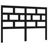 vidaXL sengeg&aelig;rde 166x4x100 cm massivt fyrretr&aelig; sort