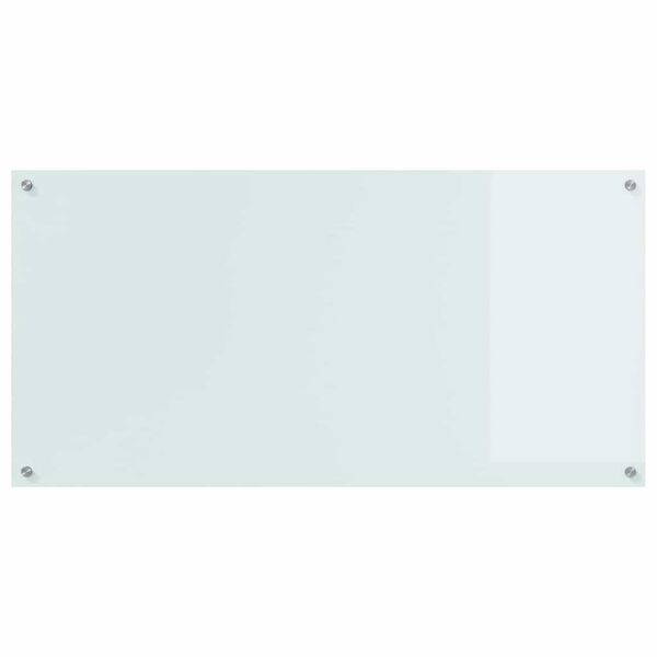 vidaXL Køkken bagvæg Hvid 120 x 60 x 0.6 cm hærdet glas