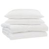 vidaXL Sommer dyne med pude 3 stk. Hvid Mikrofiber