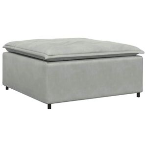 vidaXL modul&aelig;r sofa fodskammel modul 100x100x48 cm lysegr&aring;