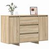 vidaXL Sideboard med skuffe Sonoma eg 120 x 41 x 75 cm Konstrueret tr&aelig;