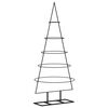vidaXL dekorativt juletr&aelig; 125 cm metal sort