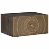 vidaXL H&aring;ndlavet natbord Kaffe Brun 40 x 30 x 20 cm Massivt mangotr&aelig;