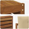 vidaXL Udend&oslash;rs sofagruppe med pude 7 pcs Naturlig og Beige