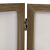 vidaXL folderamme til 3 billeder 28x18 cm + 2x(13x18 cm) lysebrun