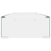 vidaXL TV-stander/monitorstand klart glas 90x30x13 cm