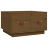 vidaXL sofabord 60x53x35 cm massivt fyrretr&aelig; gyldenbrun