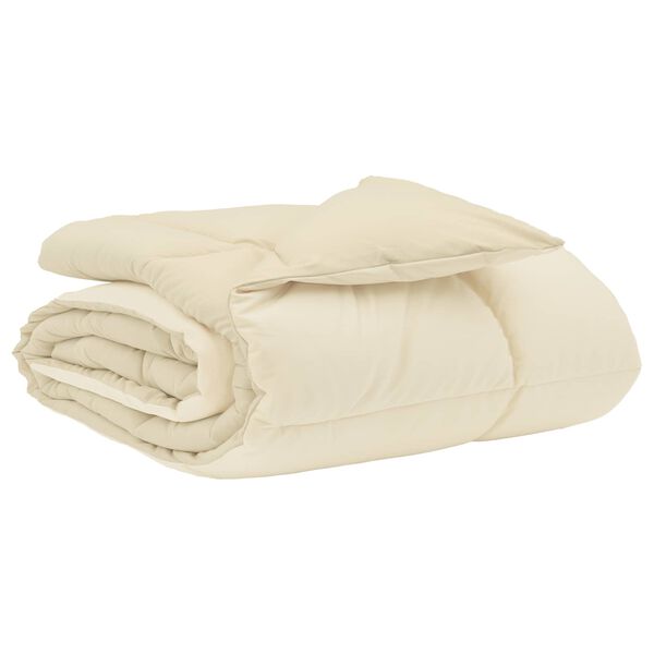 vidaXL Hel&aring;rs dyne Quilting Creme 220 x 240 cm Mikrofiber