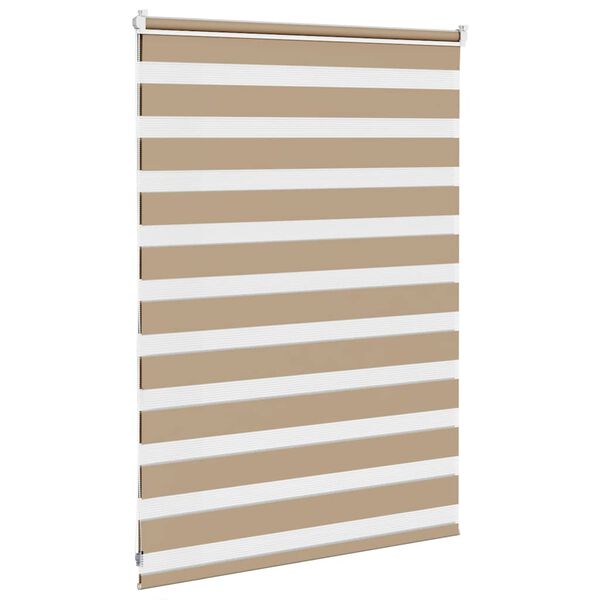 vidaXL zebragardin sandbrun 105x100 cm stofbredde 100,9 cm polyester