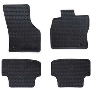vidaXL Bilm&aring;tte 4 pcs Sort passer til Audi A3 2012-2020 Gummi
