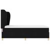 vidaXL Box spring seng med madras Sort 190 x 140 cm Stof