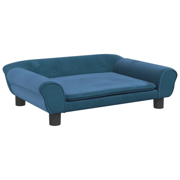 vidaXL sofa til børn 70x45x26 cm velour blå