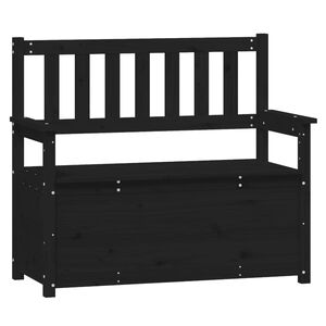vidaXL b&aelig;nk 112,5x51,5x96,5 cm massivt fyrretr&aelig; gr&aring;