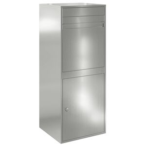 vidaXL Pakke drop boks S&oslash;lv 47,5 x 38 x 59 cm Galvaniseret st&aring;l