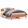 vidaXL sengeramme uden madras 120x200 cm massivt fyrretr&aelig; gyldenbrun