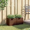 vidaXL plantekasser 2 stk. 36x30x32 cm polyrattan brun