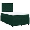 vidaXL kontinentalseng med madras 120x190 cm velour m&oslash;rkegr&oslash;n