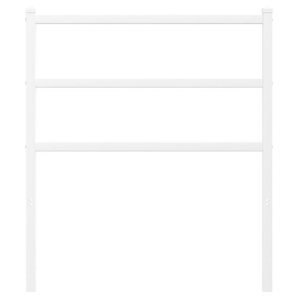 vidaXL udskiftningsgavl 80 cm metal hvid