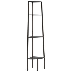 vidaXL stigereol med 4 hylder 45,5x31,5x150 cm sort