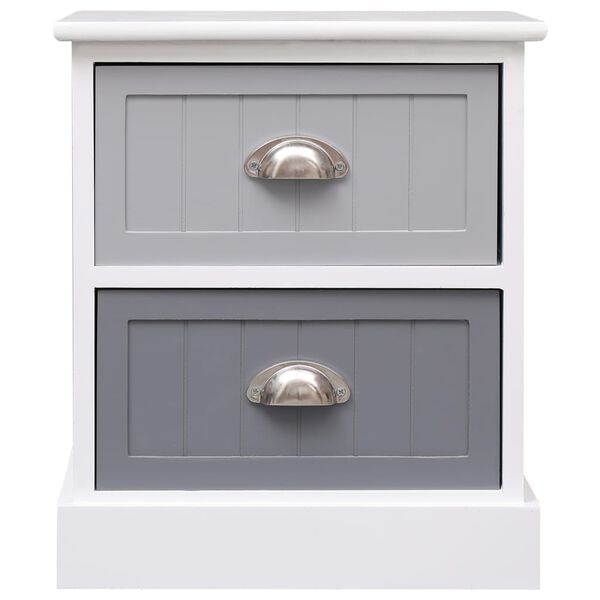 vidaXL natborde 2 stk. 38 x 28 x 45 cm kejsertr&aelig; gr&aring;